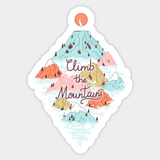 Misty Mountains Sticker